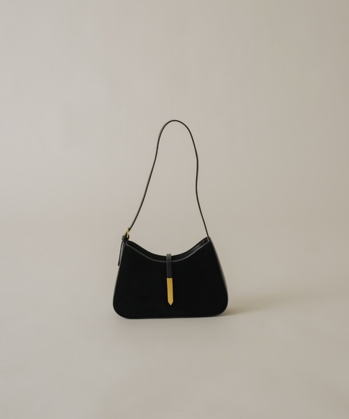 NEUNA(ヌナ)の「ラウンドスエードハンドバッグ(ハンドバッグ・レディース・ブラック/キャメル/ブラウン・FREE)」の12枚目の写真