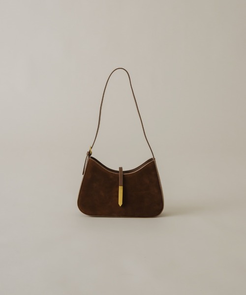 NEUNA(ヌナ)の「ラウンドスエードハンドバッグ(ハンドバッグ・レディース・ブラック/キャメル/ブラウン・FREE)」の11枚目の写真