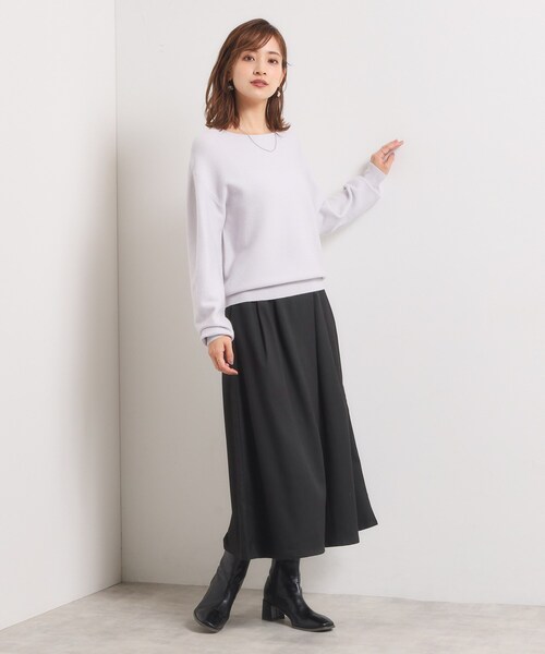 ITS'DEMO(イッツデモ)の「【手洗い可/ウエストゴム】ヘリンボーンスカンツ(その他パンツ・レディース・チャコール/チャコールグレー/ブラック・00)」の9枚目の写真