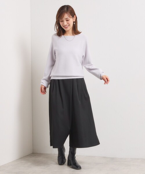 ITS'DEMO(イッツデモ)の「【手洗い可/ウエストゴム】ヘリンボーンスカンツ(その他パンツ・レディース・チャコール/チャコールグレー/ブラック・00)」の10枚目の写真