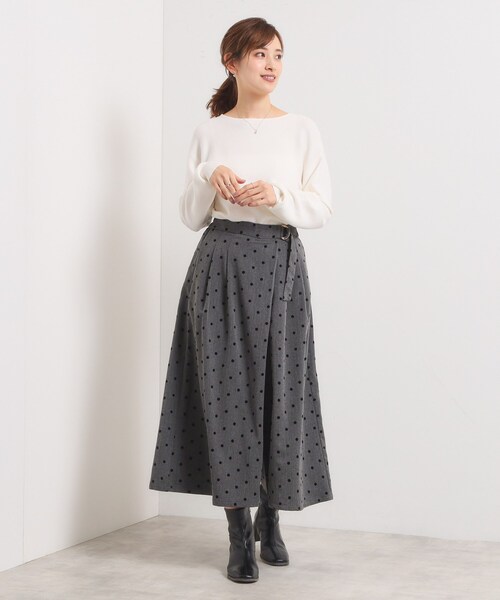 ITS'DEMO(イッツデモ)の「【手洗い可/ウエストゴム】ヘリンボーンスカンツ(その他パンツ・レディース・チャコール/チャコールグレー/ブラック・00)」の14枚目の写真