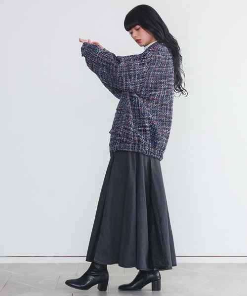 somari imagination（ソマリ イマジネーション）の「『ファンシーツイードブルゾン』（ブルゾン・レディース・ネイビー・FREE）」の21枚目の写真