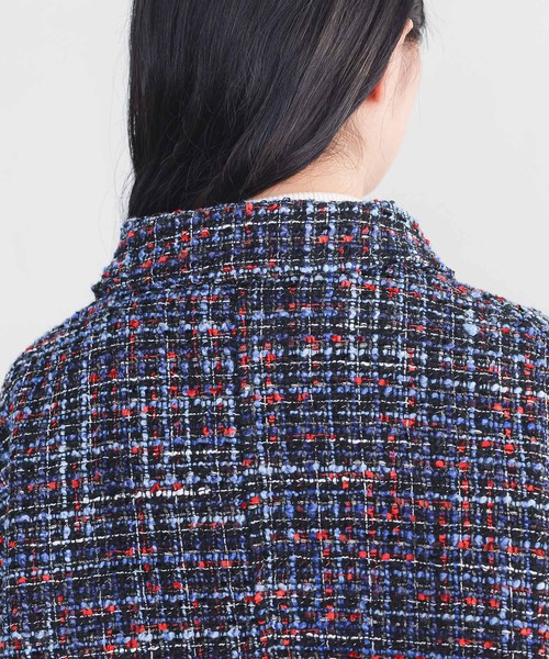 somari imagination（ソマリ イマジネーション）の「『ファンシーツイードブルゾン』（ブルゾン・レディース・ネイビー・FREE）」の19枚目の写真