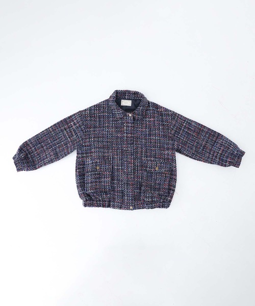 somari imagination（ソマリ イマジネーション）の「『ファンシーツイードブルゾン』（ブルゾン・レディース・ネイビー・FREE）」の8枚目の写真