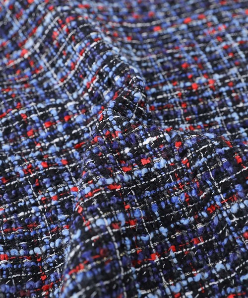 somari imagination（ソマリ イマジネーション）の「『ファンシーツイードブルゾン』（ブルゾン・レディース・ネイビー・FREE）」の3枚目の写真