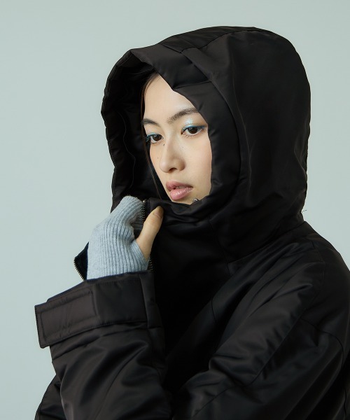 セール】ナイロン中綿フードMA-1ジャケット≪手洗い可能≫（MA-1