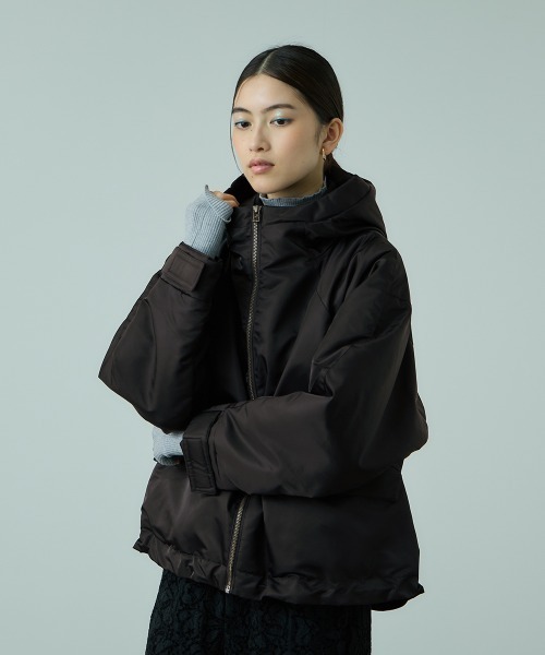 セール】ナイロン中綿フードMA-1ジャケット≪手洗い可能≫（MA-1