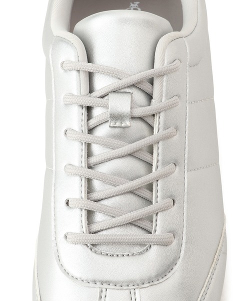 ROPE' PICNIC（ロペピクニック）の「シルバー＆スエードライクフラットスニーカー（スニーカー・レディース・ダークブラウン/シルバー/ブラック・23/24/25）」の8枚目の写真