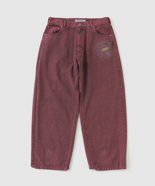 PARANOID(パラノイド)の「PARANOID / パラノイド OVERDYE STRAIGHT DENIM(デニムパンツ・メンズ・ネイビー/レッド・LARGE/SMALL/MEDIUM)」の2枚目の写真