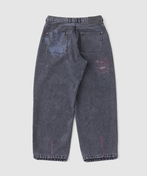 PARANOID(パラノイド)の「PARANOID / パラノイド OVERDYE STRAIGHT DENIM(デニムパンツ・メンズ・ネイビー/レッド・LARGE/SMALL/MEDIUM)」の3枚目の写真