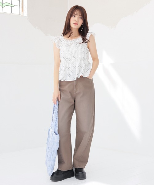 Honeys(ハニーズ)の「カーブパンツ(その他パンツ・レディース・グレー/ピンク/ライトグレー/ブルー系その他/ホワイト/ブラウン・L/LL/M/S/SS)」の7枚目の写真