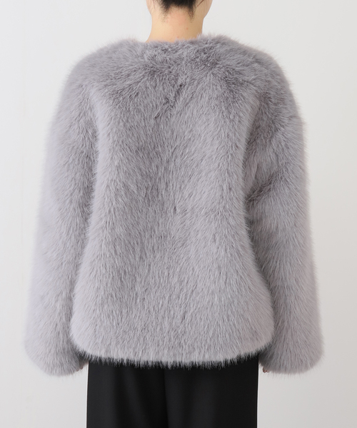 EDIT. FOR LULU（エディットフォールル）の「【GHOSPELL/ゴスペル】Rylee Faux Fur Coat（その他アウター・レディース・チャコールグレー・FREE）」の12枚目の写真