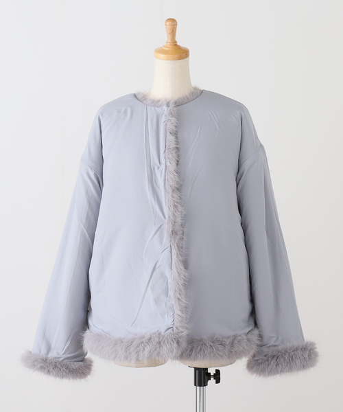 EDIT. FOR LULU（エディットフォールル）の「【GHOSPELL/ゴスペル】Rylee Faux Fur Coat（その他アウター・レディース・チャコールグレー・FREE）」の17枚目の写真