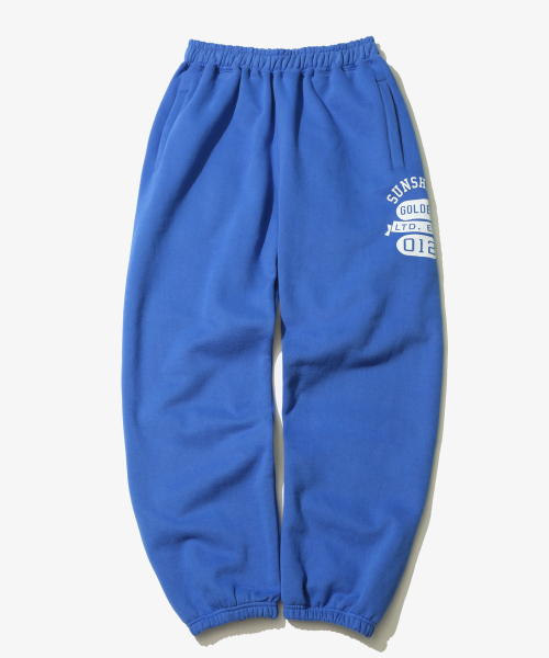 GOLDEN SNSHINE(ゴールデン サンシャイン)の「Numbering Sweat Jogger Pants_Blue(スウェットパンツ・レディース・その他・LARGE/MEDIUM)」の2枚目の写真