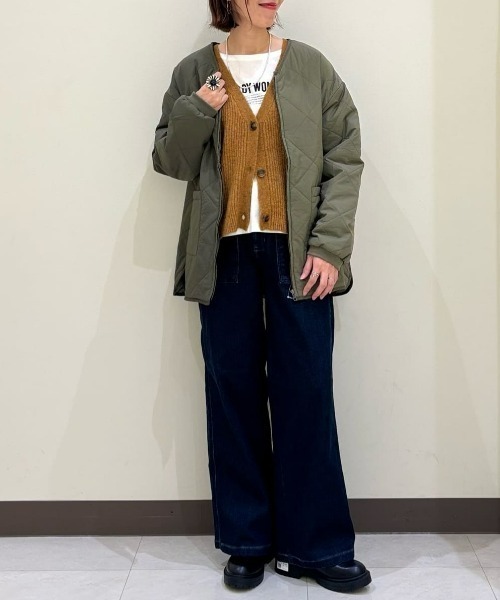 SOMETHING(サムシング)の「SOMETHING(サムシング)【レディース】「BODYFIRE」ベイカーワイドパンツ(デニムパンツ・レディース・ダークインディゴブルー・XS/S/M/L)」の16枚目の写真
