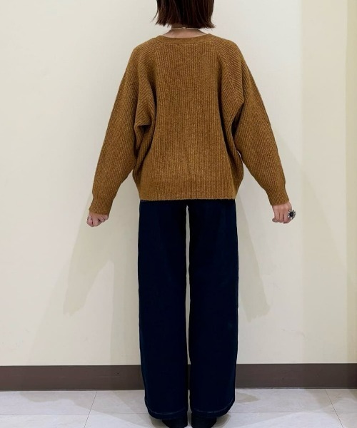 SOMETHING(サムシング)の「SOMETHING(サムシング)【レディース】「BODYFIRE」ベイカーワイドパンツ(デニムパンツ・レディース・ダークインディゴブルー・XS/S/M/L)」の3枚目の写真