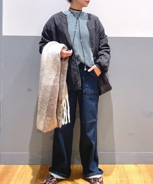 SOMETHING(サムシング)の「SOMETHING(サムシング)【レディース】「BODYFIRE」ベイカーワイドパンツ(デニムパンツ・レディース・ダークインディゴブルー・XS/S/M/L)」の22枚目の写真