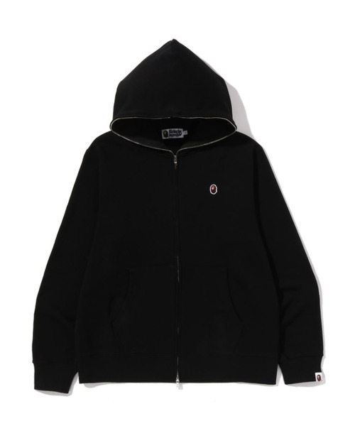 A BATHING APE（アベイシングエイプ）の「ONE POINT REGULAR FIT FULL ZIP HOODIE（パーカー・メンズ・グレー/アイボリー/ブラック/グリーン・MEDIUM/SMALL/X-LARGE/XX-LARGE/LARGE）」の3枚目の写真