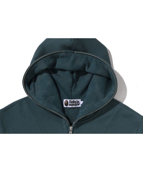 A BATHING APE（アベイシングエイプ）の「ONE POINT REGULAR FIT FULL ZIP HOODIE（パーカー・メンズ・グレー/アイボリー/ブラック/グリーン・MEDIUM/SMALL/X-LARGE/XX-LARGE/LARGE）」の16枚目の写真