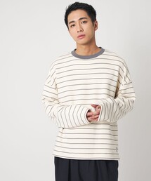 CITEN（シテン）の「＜CITEN＞ボーダーリンガースウェット（スウェット）」