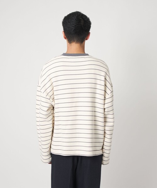 CITEN（シテン）の「＜CITEN＞ボーダーリンガースウェット（スウェット・メンズ・ブラック/ライトグレー・M/L）」の12枚目の写真