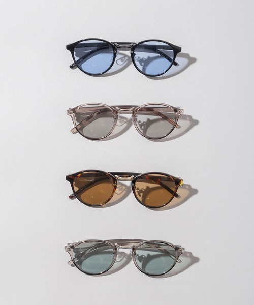 Munich（ミューニック）の「シンボストンフレームサングラス（サングラス・レディース・ベージュ/ブラック/ライトグリーン/ブラウン・FREE）」の9枚目の写真