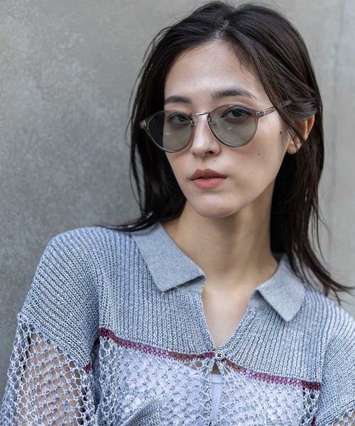 Munich（ミューニック）の「シンボストンフレームサングラス（サングラス・レディース・ベージュ/ブラック/ライトグリーン/ブラウン・FREE）」の10枚目の写真