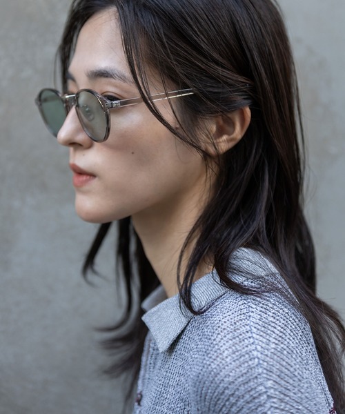 Munich（ミューニック）の「シンボストンフレームサングラス（サングラス・レディース・ベージュ/ブラック/ライトグリーン/ブラウン・FREE）」の11枚目の写真