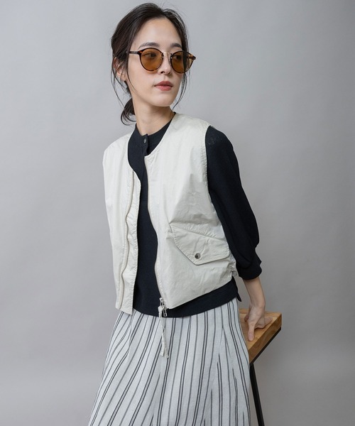 Munich（ミューニック）の「シンボストンフレームサングラス（サングラス・レディース・ベージュ/ブラック/ライトグリーン/ブラウン・FREE）」の17枚目の写真