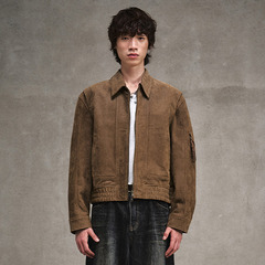 ARTIFICIAL GRAIN / FAUX SUEDE ZIP BLOUSON（ブルゾン）｜WYM LIDNM