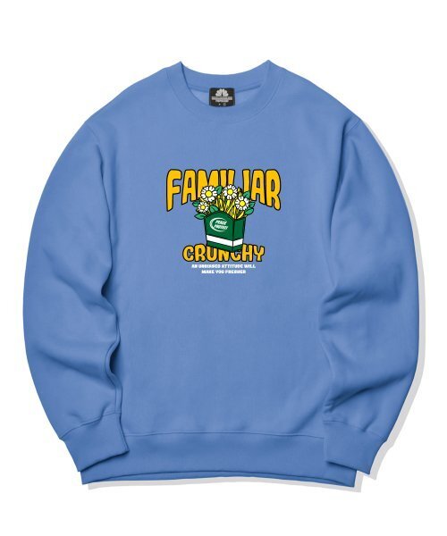 TRIPSHION(トリップション)の「ファミリアクランチグラフィック クルーネック - ブルー(スウェット・メンズ・その他・LARGE/MEDIUM/X-LARGE)」の1枚目の写真