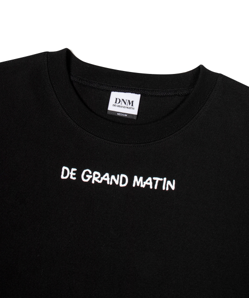 DE GRAND MATIN(ディグランドマーティン)の「FRONT LOGO TEE_BLACK(Tシャツ/カットソー・レディース・その他・MEDIUM/LARGE)」の4枚目の写真