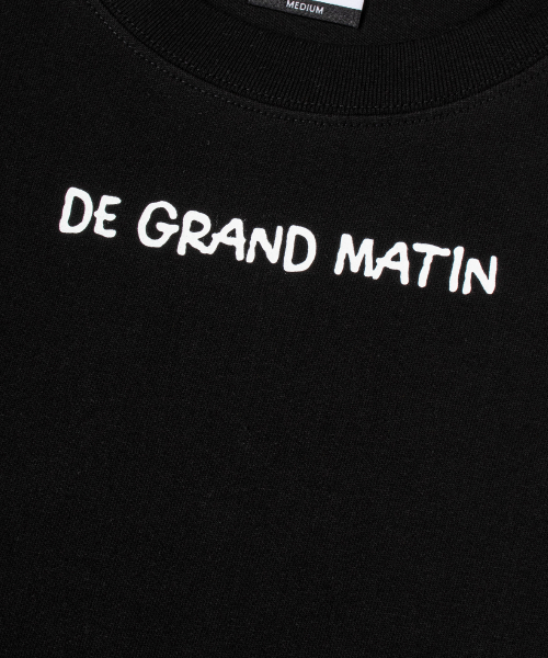 DE GRAND MATIN(ディグランドマーティン)の「FRONT LOGO TEE_BLACK(Tシャツ/カットソー・レディース・その他・MEDIUM/LARGE)」の5枚目の写真