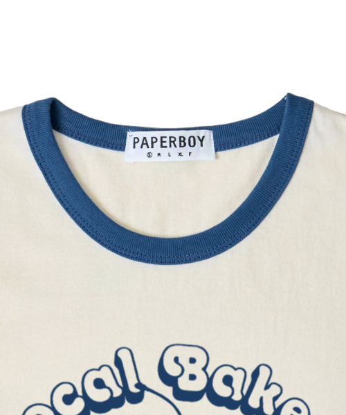 PAPERBOY(ペーパーボーイ)の「チェリーリンガー半袖Tシャツ-ブルー(Tシャツ/カットソー・レディース・その他・SMALL/MEDIUM)」の5枚目の写真