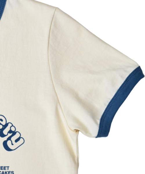PAPERBOY(ペーパーボーイ)の「チェリーリンガー半袖Tシャツ-ブルー(Tシャツ/カットソー・レディース・その他・SMALL/MEDIUM)」の7枚目の写真