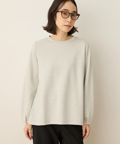 DECOY SINCE 1981(デコイシンスイチキュウハチイチ)の「ラメ裏起毛ポンチプルオーバー(Tシャツ/カットソー・レディース・ブラック/グレー・M/L/LL)」の3枚目の写真