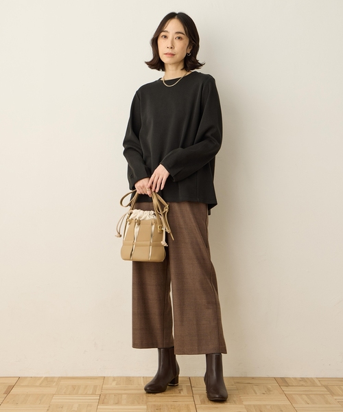DECOY SINCE 1981(デコイシンスイチキュウハチイチ)の「ラメ裏起毛ポンチプルオーバー(Tシャツ/カットソー・レディース・ブラック/グレー・M/L/LL)」の7枚目の写真