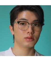 RENE HAUYNE（ルネハウウィン）の「December ブラックシルバー DR1202B チタン眼鏡（メガネ）」