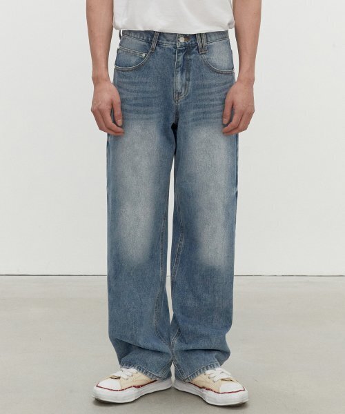 DECET(デケト)の「Mid Rise Wide Jeans DCPT027HLBlue(デニムパンツ・レディース・その他・34/32/30/26/28)」の2枚目の写真