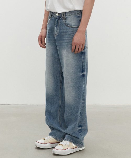 DECET(デケト)の「Mid Rise Wide Jeans DCPT027HLBlue(デニムパンツ・レディース・その他・34/32/30/26/28)」の3枚目の写真