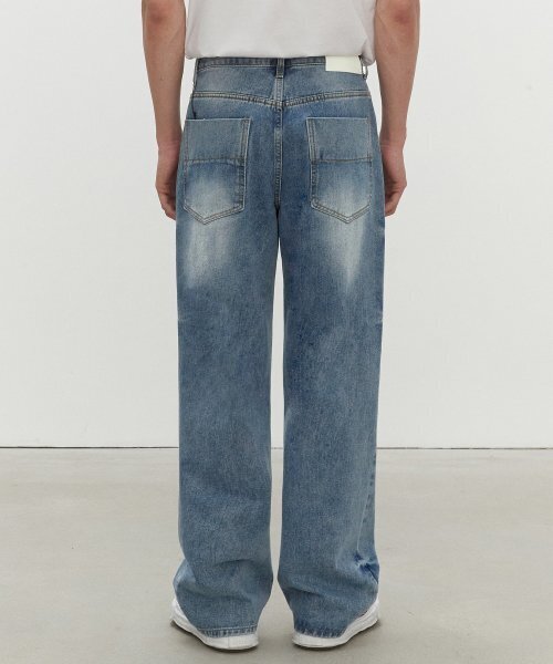 DECET(デケト)の「Mid Rise Wide Jeans DCPT027HLBlue(デニムパンツ・レディース・その他・34/32/30/26/28)」の5枚目の写真