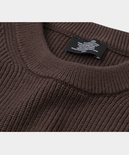 LETTERCOMO(レテルコモ)の「エッセンシャルハチラウンドニットブラウン(ニット/セーター・レディース・その他・MEDIUM/LARGE)」の3枚目の写真