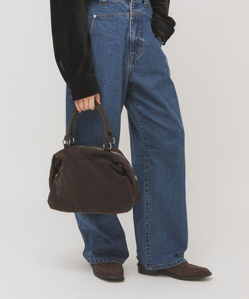 KBF(ケイビーエフ)の「ドロップファスナーデザインボストンBAG(ボストンバッグ・レディース・ベージュ/ダークブラウン・ONE)」の6枚目の写真