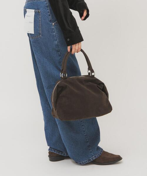 KBF(ケイビーエフ)の「ドロップファスナーデザインボストンBAG(ボストンバッグ・レディース・ベージュ/ダークブラウン・ONE)」の7枚目の写真