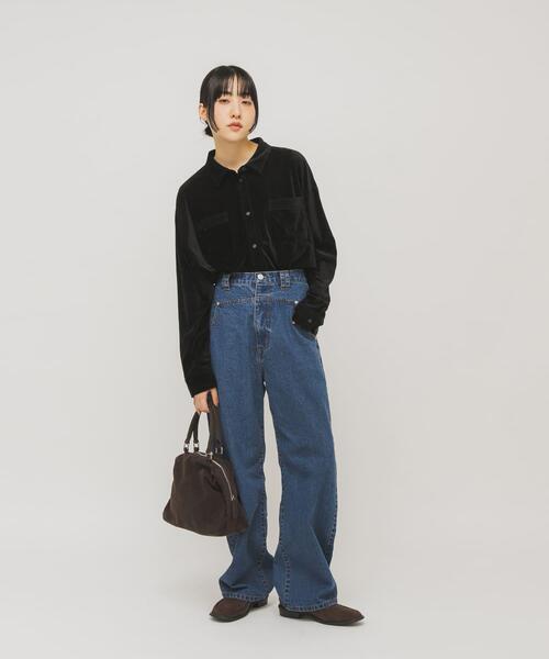 KBF(ケイビーエフ)の「ドロップファスナーデザインボストンBAG(ボストンバッグ・レディース・ベージュ/ダークブラウン・ONE)」の8枚目の写真