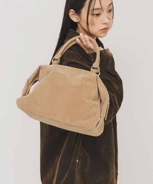 KBF(ケイビーエフ)の「ドロップファスナーデザインボストンBAG(ボストンバッグ・レディース・ベージュ/ダークブラウン・ONE)」の15枚目の写真