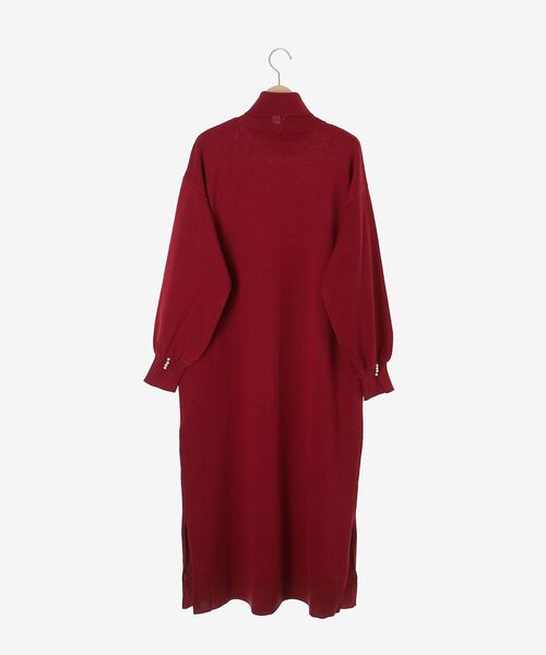 le.coeur blanc(ルクールブラン)の「ウォッシャブルハイネックニットワンピース(ワンピース・レディース・ブラック/キャメル/ボルドー・38)」の8枚目の写真