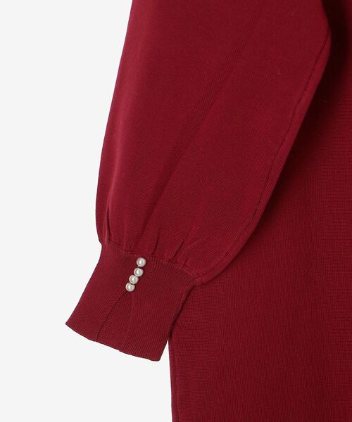 le.coeur blanc(ルクールブラン)の「ウォッシャブルハイネックニットワンピース(ワンピース・レディース・ブラック/キャメル/ボルドー・38)」の10枚目の写真
