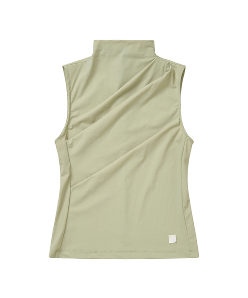 LORDLOAR(ロードロアル)の「クールスリムシャーリングモックネックノースリーブTシャツ L/GREEN(Tシャツ/カットソー・レディース・その他・SMALL/MEDIUM/LARGE)」の5枚目の写真