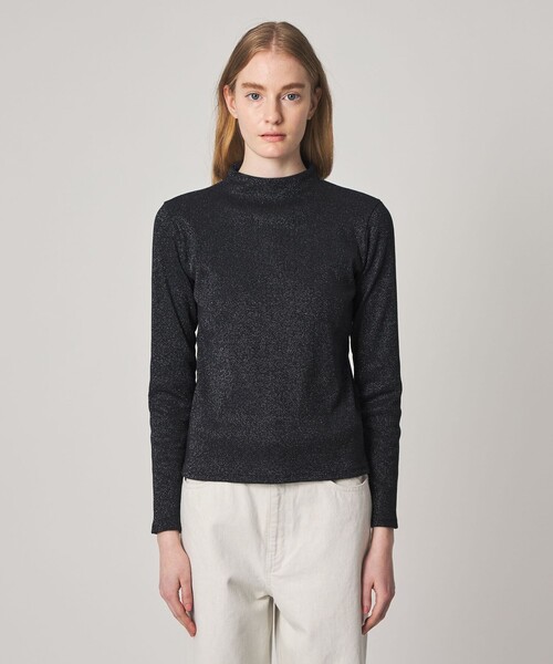 Steven Alan(スティーブンアラン)の「<Steven Alan>ラメ ボトルネック プルオーバー(Tシャツ/カットソー・レディース・ネイビー/オフホワイト・FREE)」の6枚目の写真